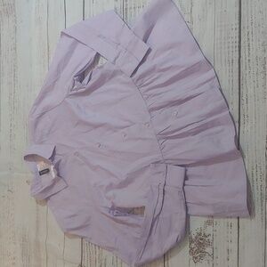 NWT PEPLUM BUTTON DOWN BLOUSE